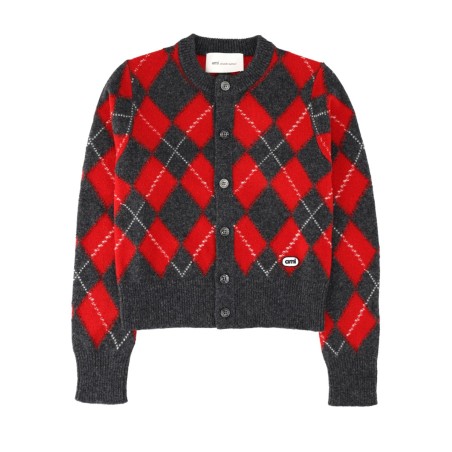 Cardigan In Lana Con Patch Logo