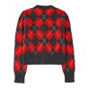 Cardigan In Lana Con Patch Logo