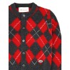 Cardigan In Lana Con Patch Logo