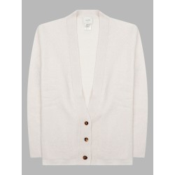 Cardigan In Lana Merino e Cashmere