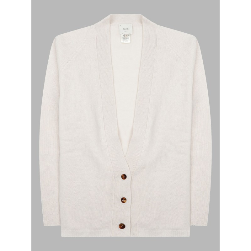 Cardigan In Lana Merino e Cashmere