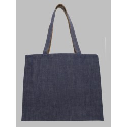 Borsa Tote in Denim di Cotone