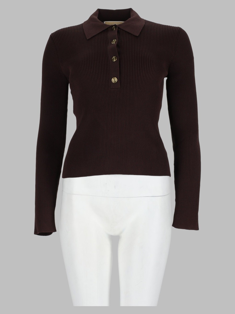 Polo In Maglia a Coste