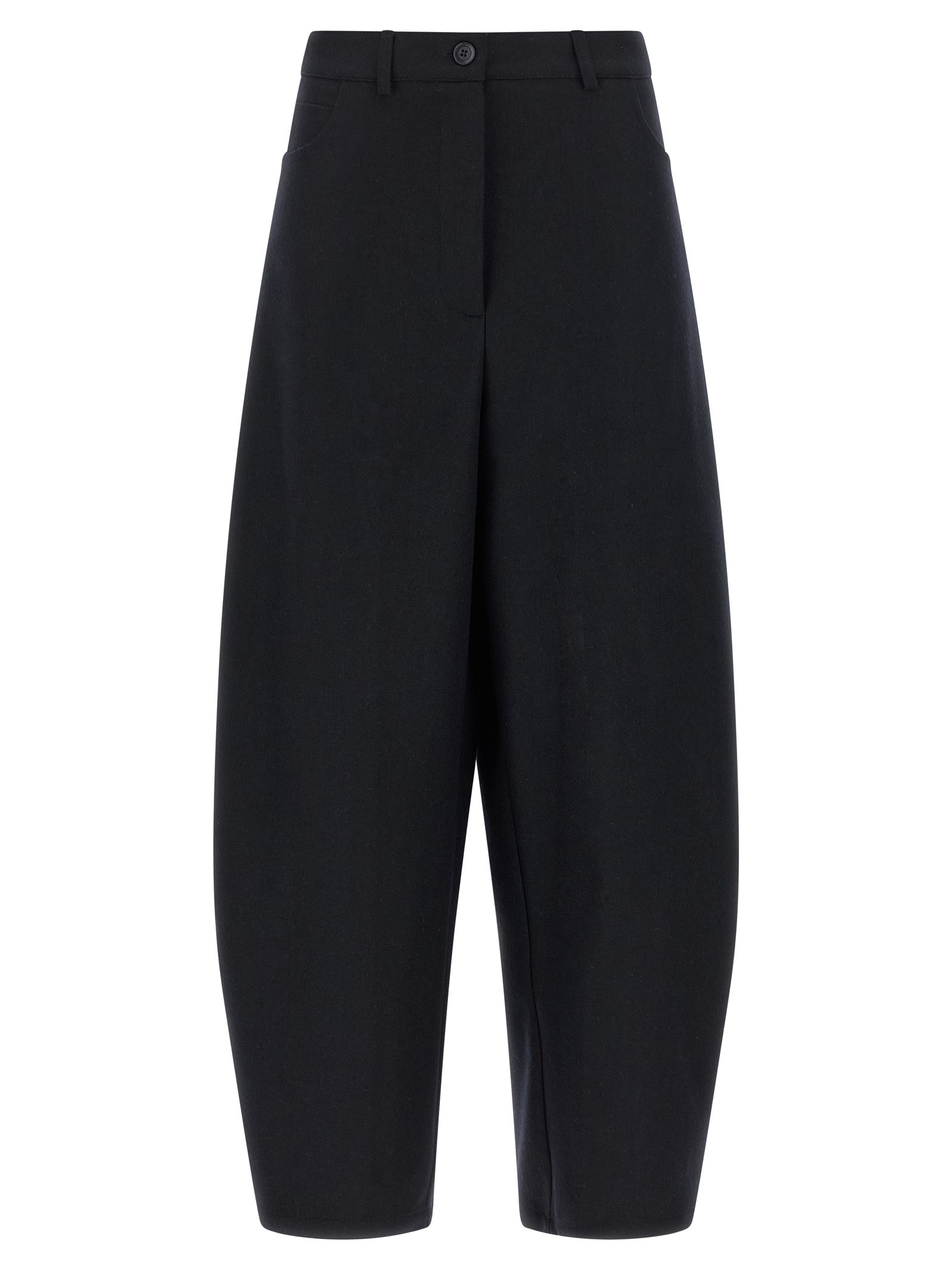 Barrel silhouette pants