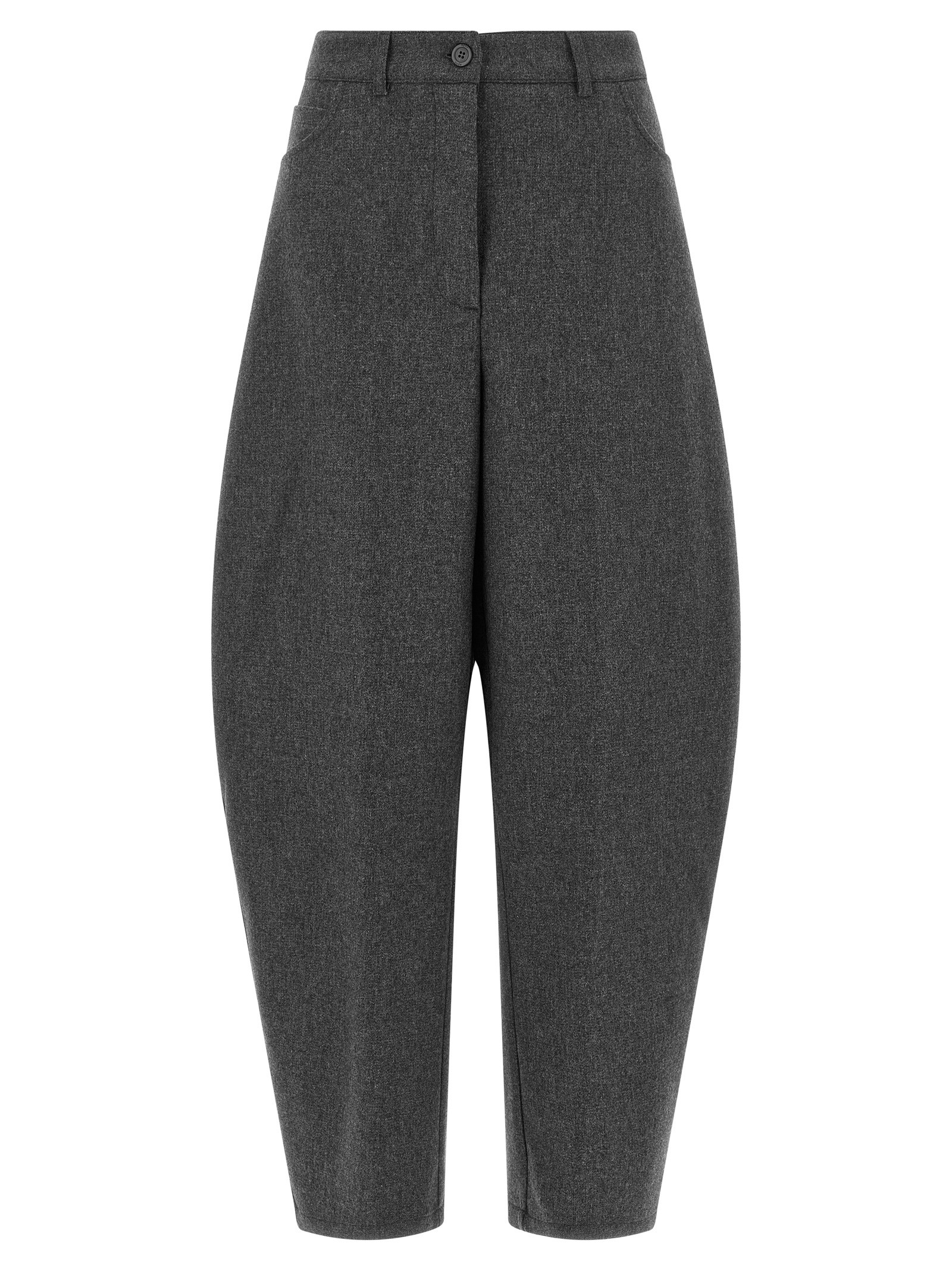 Barrel silhouette pants