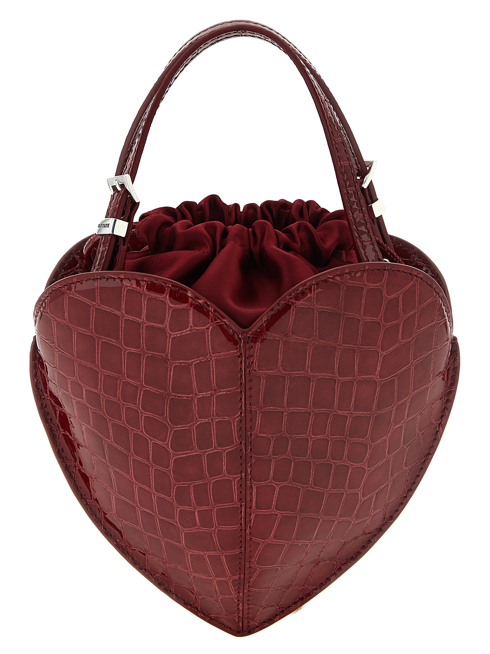 'The Heart' burgundy handbag