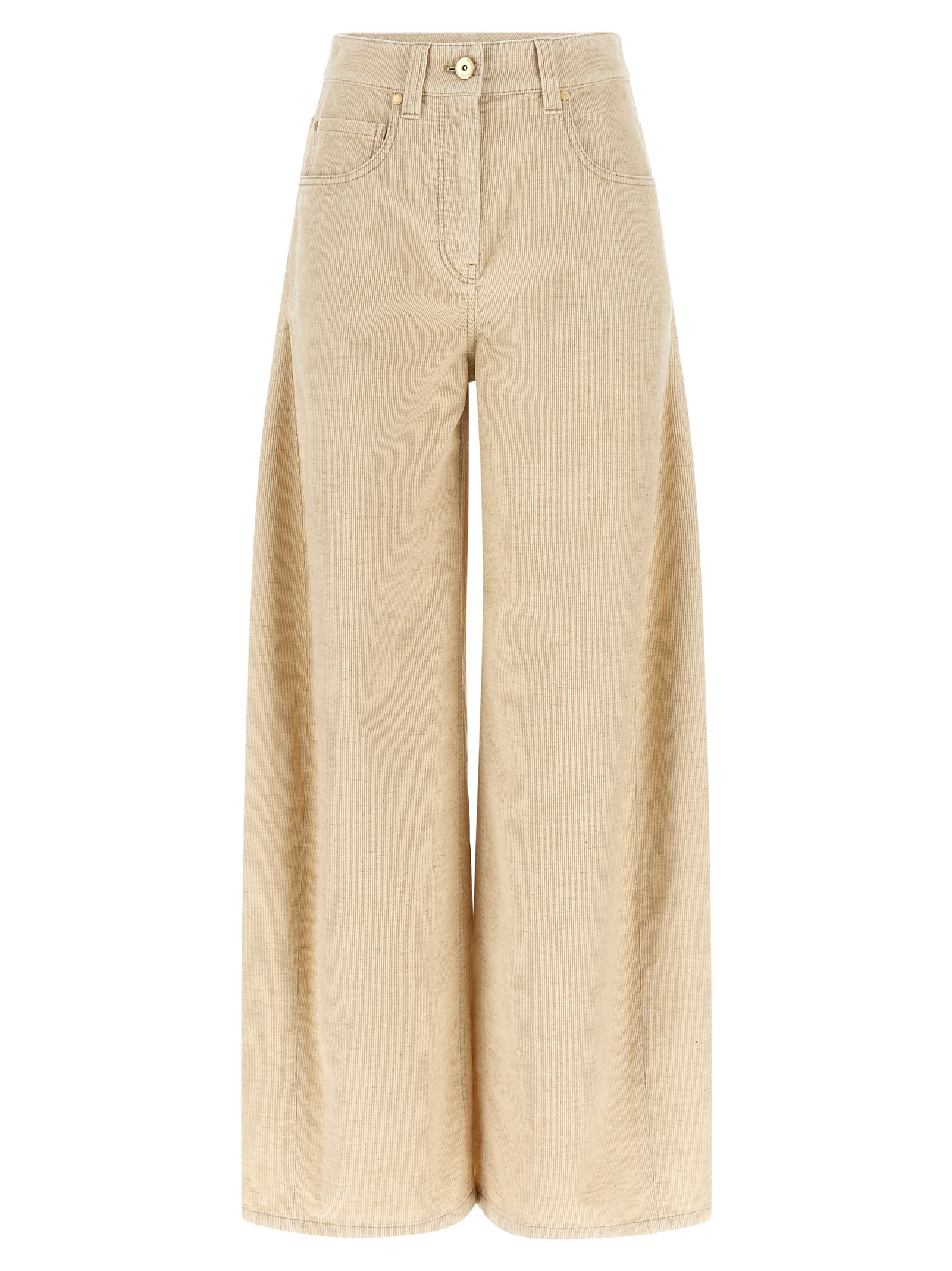Beige 'Wide' pants
