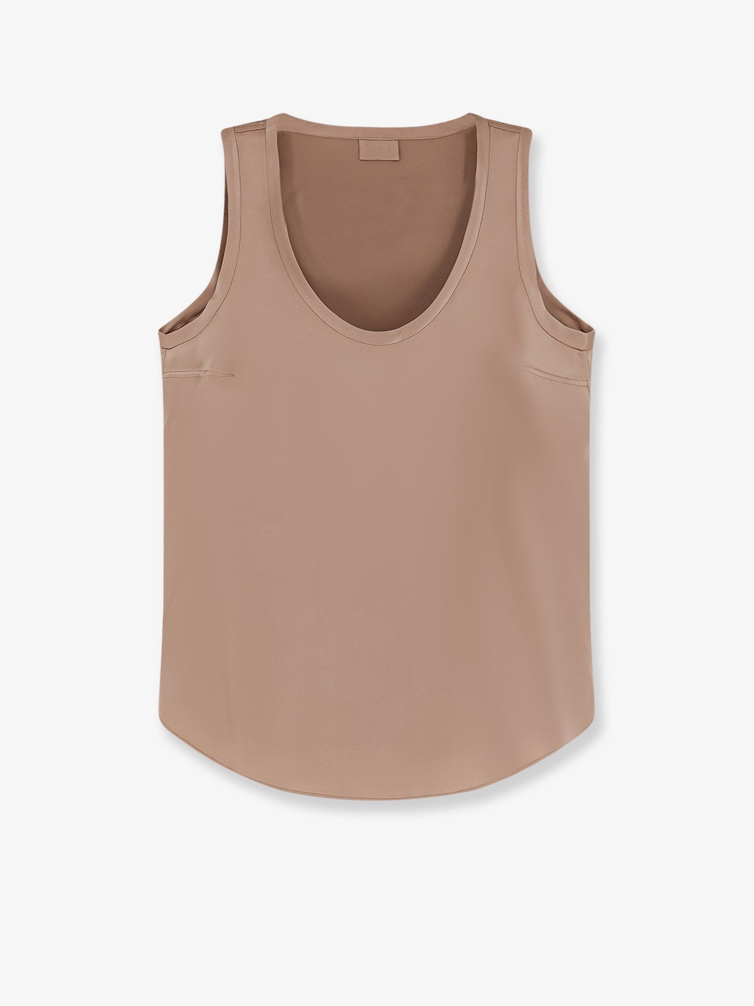 Stretch silk tank top