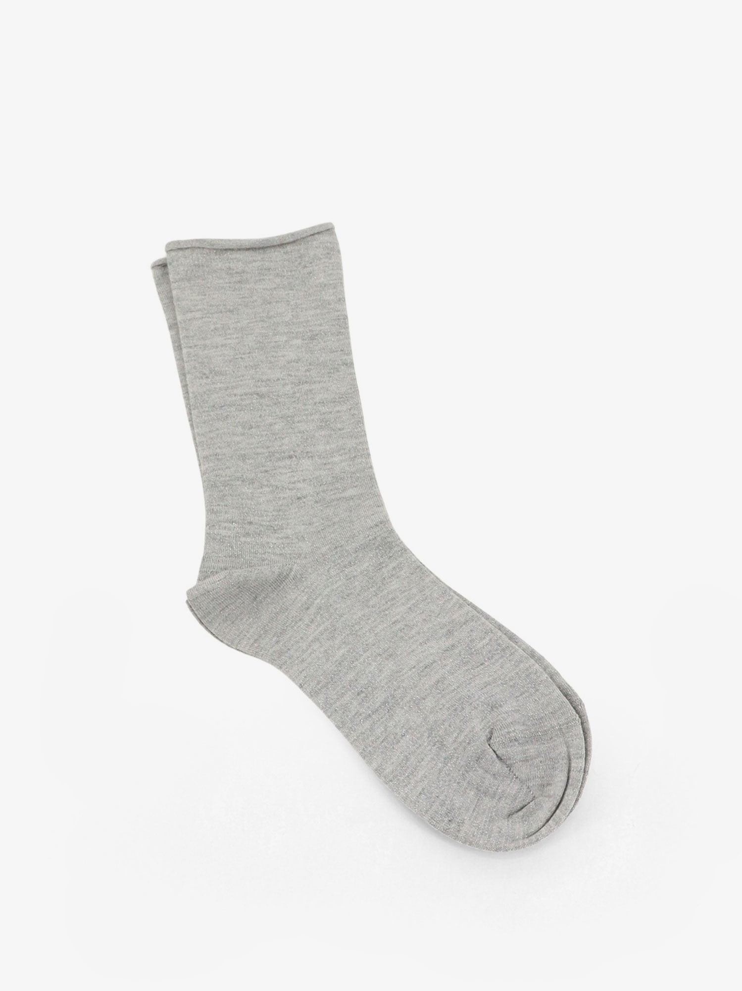 Sparkling cashmere and silk knit socks