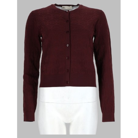 Cardigan in Jacquard T Monogram